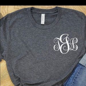 Custom monogrammed t shirt!